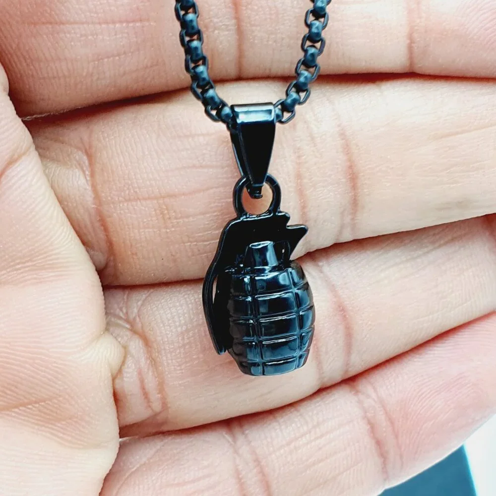 ❤️Custom Unique Hand Grenades Necklace, N90201P114